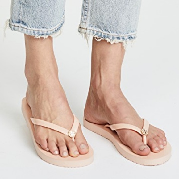 blush tory burch sandals